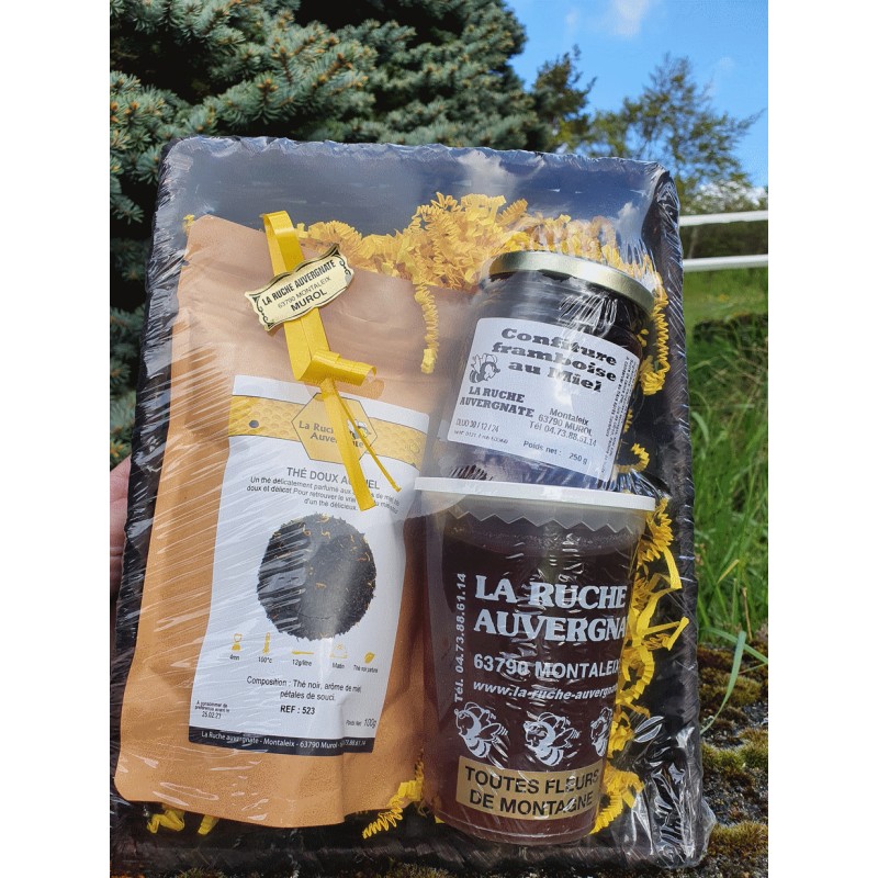 la-ruche-auvergnate coffret thé gourmand