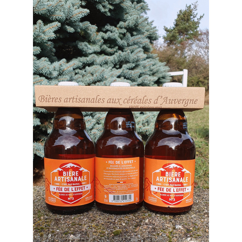 la Ruche Auvergnate - bières artisanales fée de l'effet pack de 3 x 33 cl