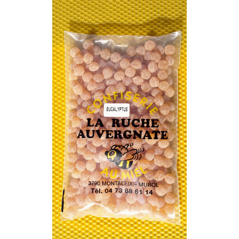 La Ruche  auvergnate - boules au miel à l'essence naturelle d'eucalyptus